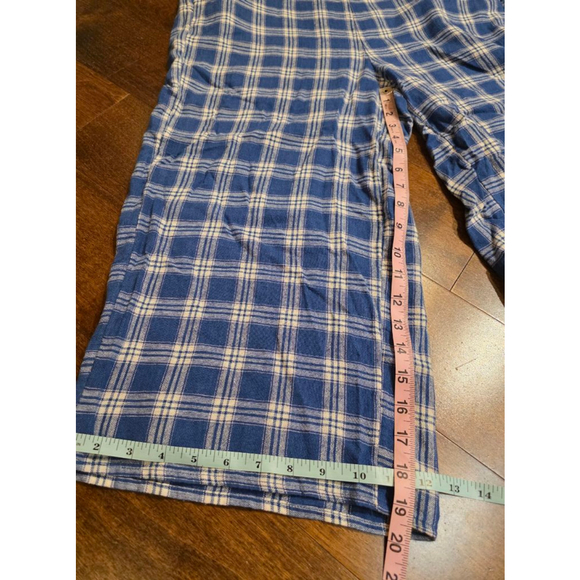 Women's Old Navy Blue White Plaid Cropped Square Neck Jumpsiit size M - Picture 8 of 10